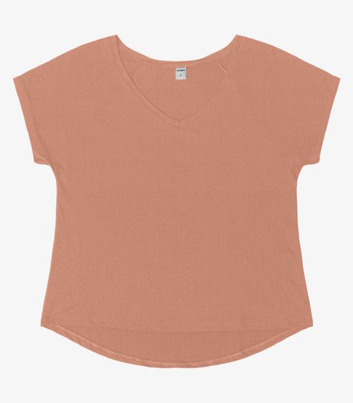 Blusa Feminina Viscotorcion Rovitex Marrom