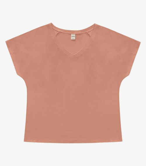 Blusa Feminina Viscotorcion Rovitex Marrom