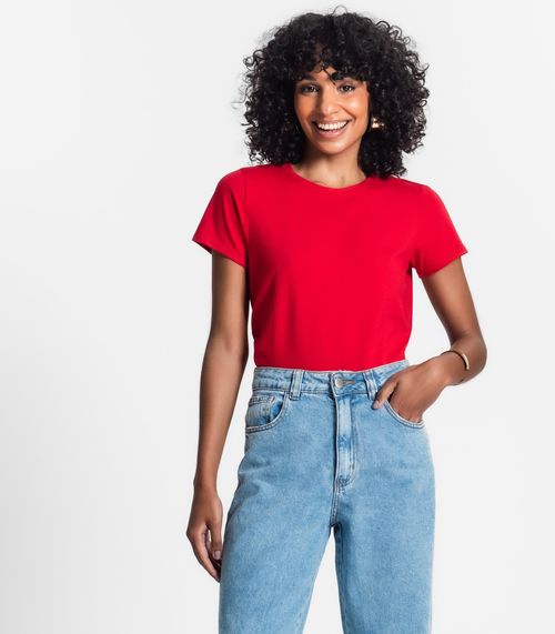 Blusa Feminina Básica Visco Tricot Rovitex Laranja