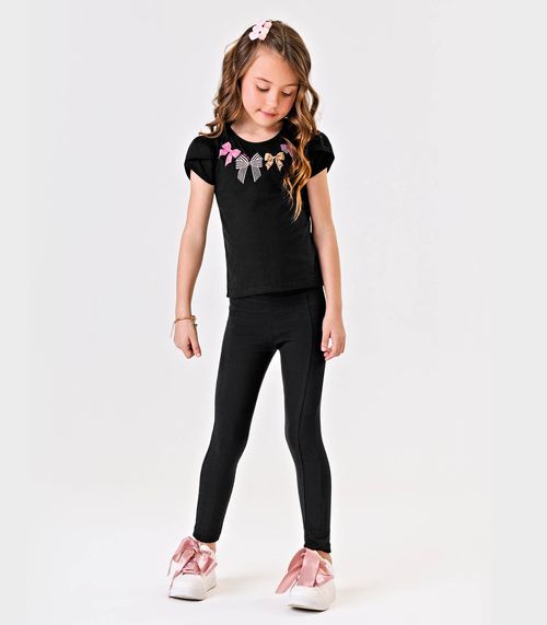 Legging Infantil Feminina Trick Nick Preto