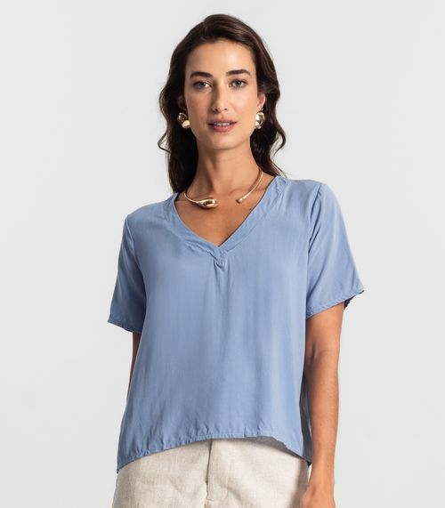 Blusa Feminina Lisa Endless Azul
