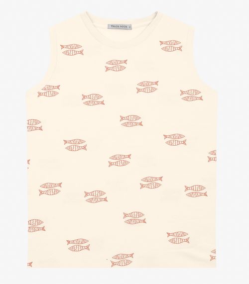 Regata em Cotton Leve Trick Nick Off White