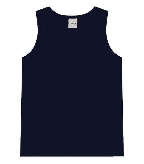 Regata Básica Infantil Feminina Rovi Kids Azul