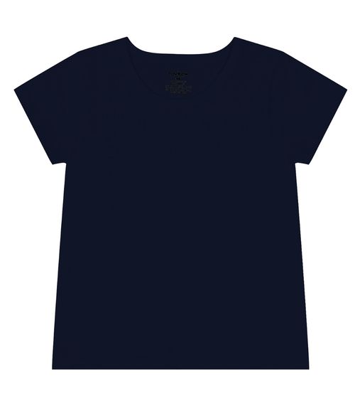 Blusa Básica Infantil Cotton Leve Rovi Kids Azul