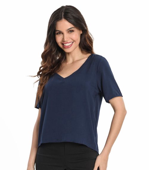 Blusa Feminina Viscose Endless Azul