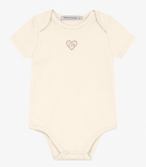Body Infantil Menina Trick Nick Bege