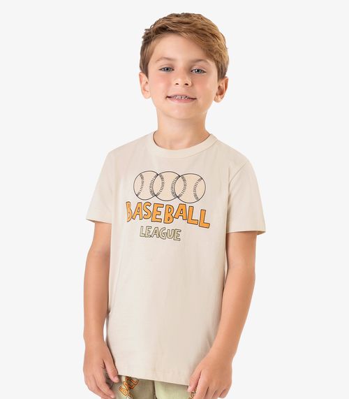 Pijama Meia Malha Rovi Kids Bege