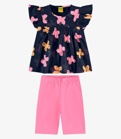 Conjunto Infantil Regata com Ciclista Rovi Kids Azul