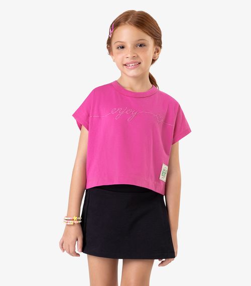 Blusa Feminina Meia Malha Moletom Rovi Kids Rosa