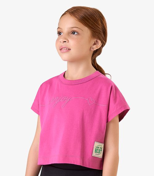 Blusa Feminina Meia Malha Moletom Rovi Kids Rosa