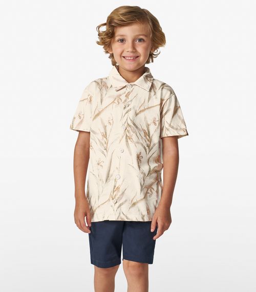 Camisa Menino em Meia Malha Trick Nick Off White