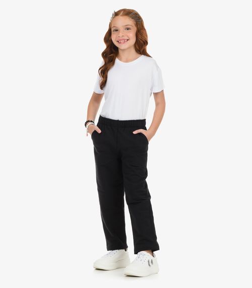 Calça Moletom Menino Rovi Kids Preto