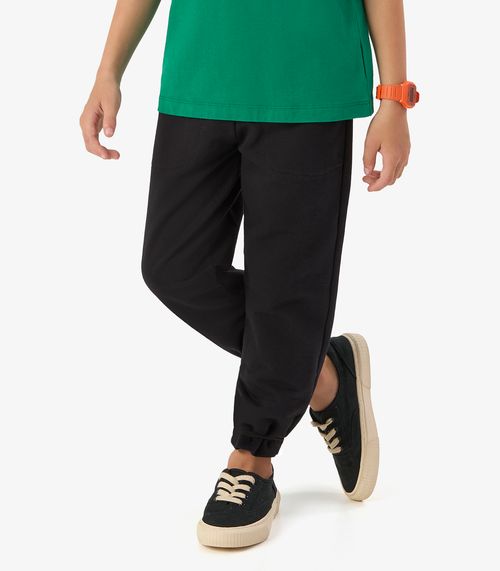 Calça Básica Unissex Infantil Rovi Kids Preto