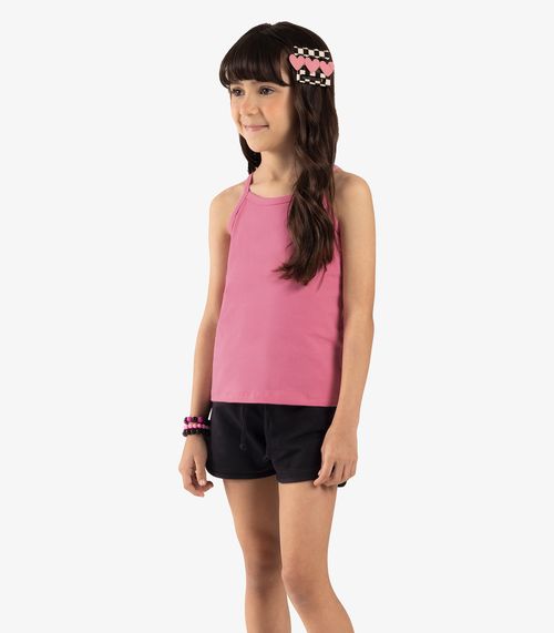 Shorts Básico Infantil Feminino Rovi Kids Preto