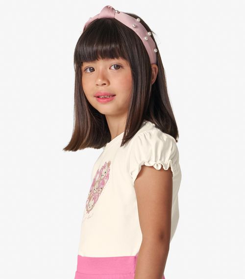 Blusa Feminina em Cotton Leve Trick Nick Off White