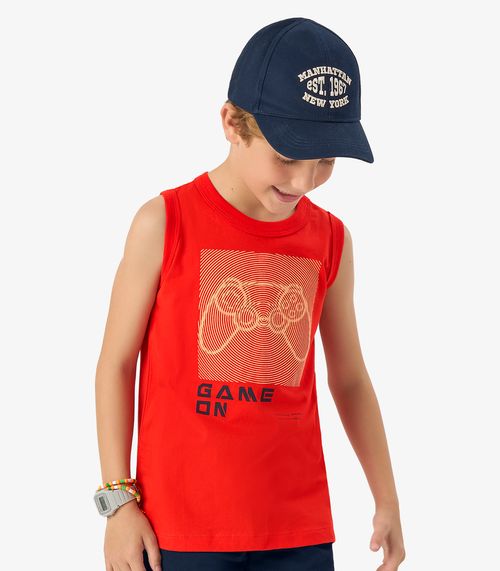 Conjunto Infantil Regata com Bermuda Rovi Kids Laranja