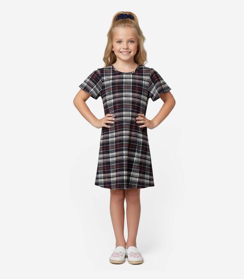 Vestido Infantil Feminino Estampado Select Rosa