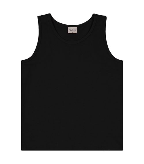 Regata Básica Infantil Feminina Rovi Kids Preto