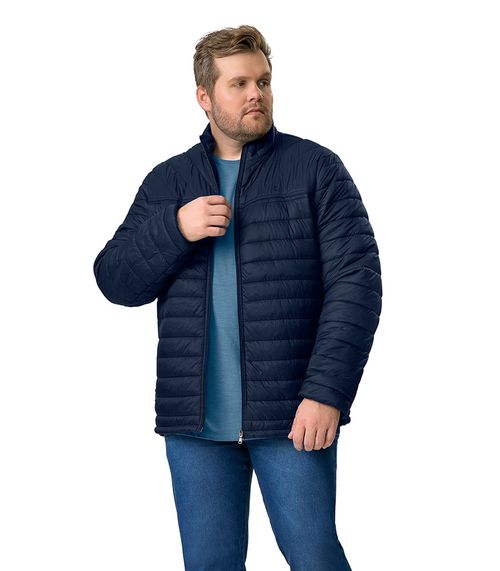 Jaqueta Masculina Plus Size Microfibra Diametro Azul
