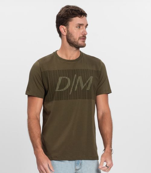 Camiseta Masculina Cotton Leve Diametro Verde