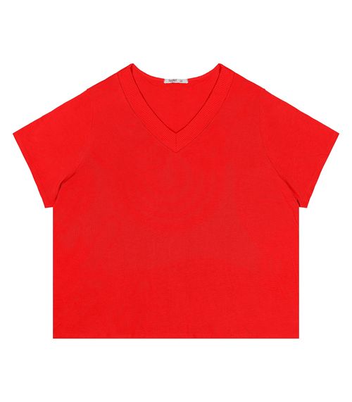 Blusa Feminina Plus Size Secret Glam Laranja