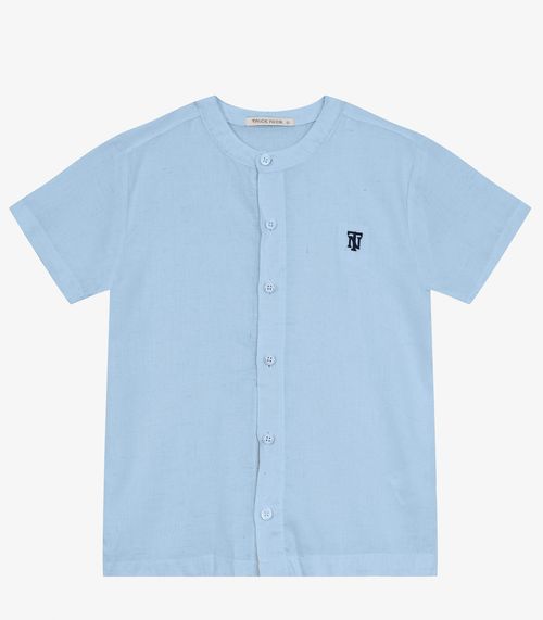 Camisa Infantil Em Viscolinho Trick Nick Azul