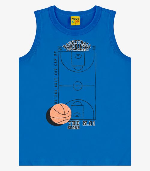 Regata Meia Malha Rovi Kids Azul