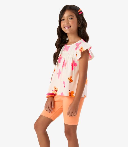 Conjunto Infantil Regata com Ciclista Rovi Kids Bege