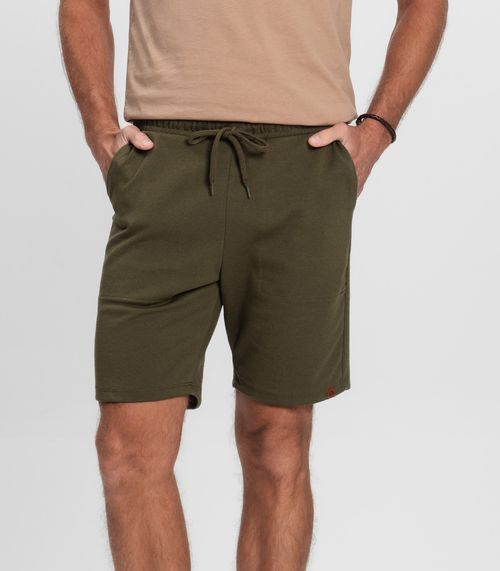 Bermuda Masculino De Moletinho Piquê Diametro Verde