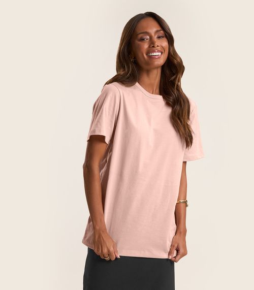 Camiseta Básica Unissex Rovitex Rosa