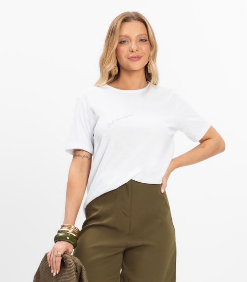 Camiseta Básica Unissex Rovitex Branco