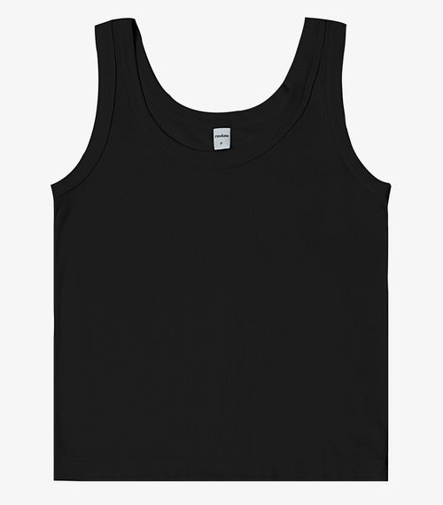 Regata em Ribana de Viscose Rovitex Preto