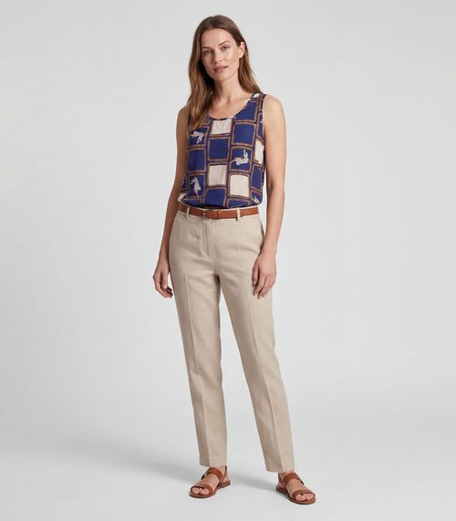 Regata Feminina Em Viscose Infinita Cor Azul