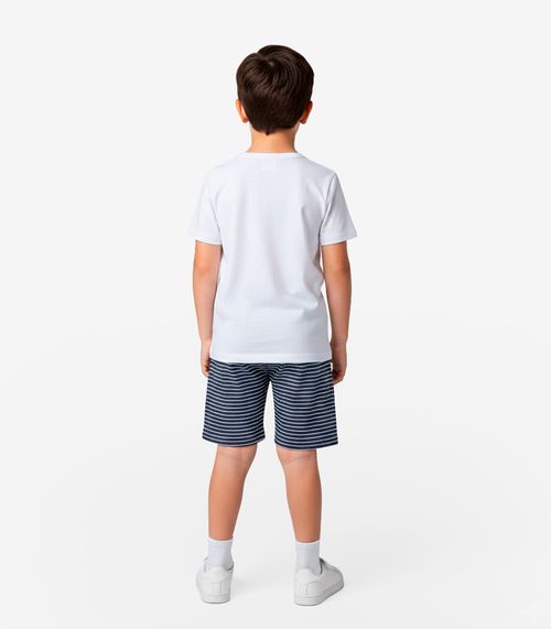 Conjunto Infantil Menino Camiseta E Bermuda Select Azul