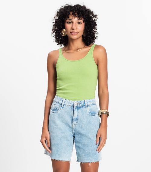 Blusa De Alca Básica Feminina Rovitex Verde