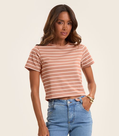 Blusa Feminina em Cotton Leve Rovitex Marrom