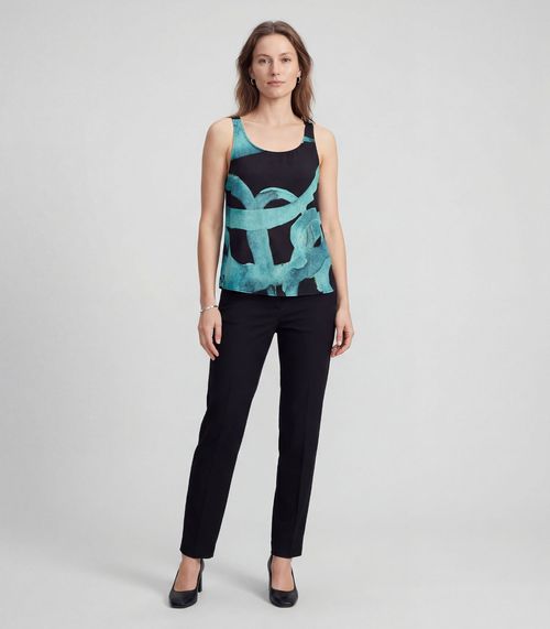 Regata Feminina Em Viscose Infinita Cor Azul