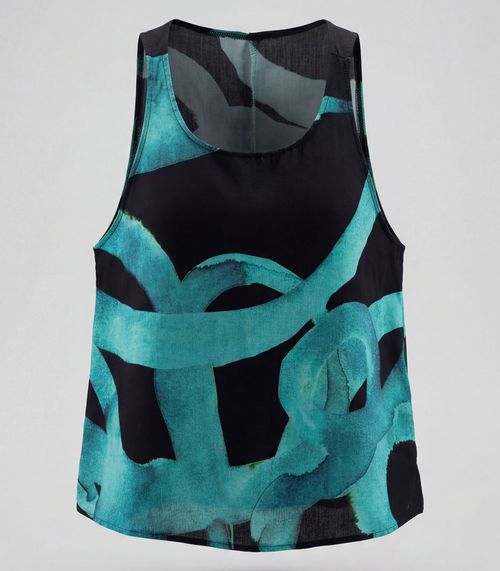 Regata Feminina Em Viscose Infinita Cor Azul