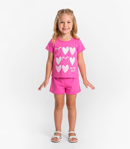Conjunto Feminino Infantil Seletc Rosa