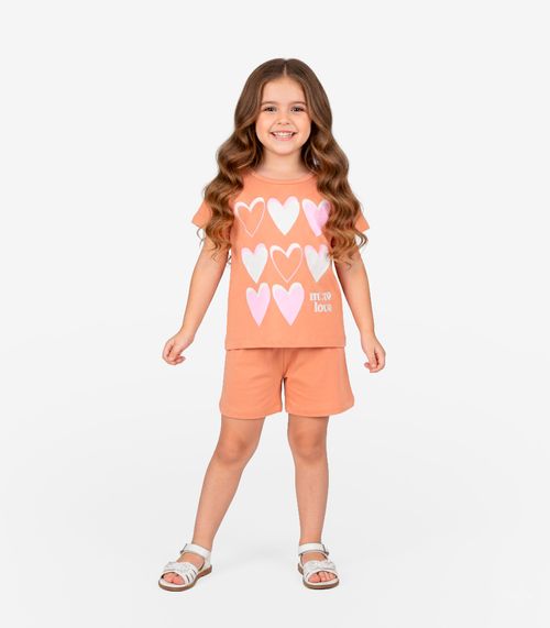 Conjunto Feminino Infantil Seletc Marrom