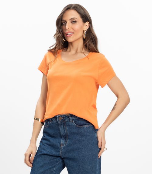 Blusa Feminina Infinita Cor Laranja
