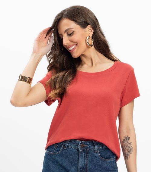 Blusa Feminina Infinita Cor Laranja