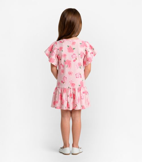 Vestido Infantil em Cotton Leve Trick Nick Rosa