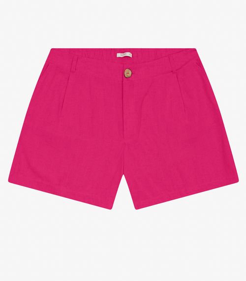 Shorts Curto Feminino Plus Size Secret Glam Rosa