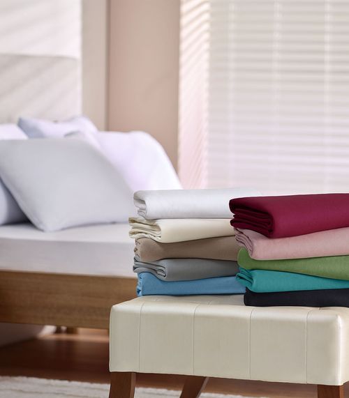 Lençol Liso Casal Com Elástico Vivaldi Verde