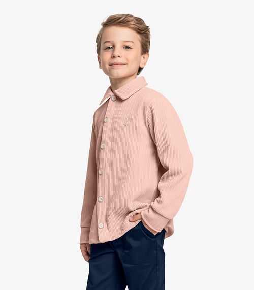Camisa Infantil Manga Longa Trick Nick Rosa