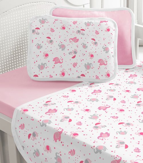 Jogo Cama Baby Estampado Vivaldi Cinza