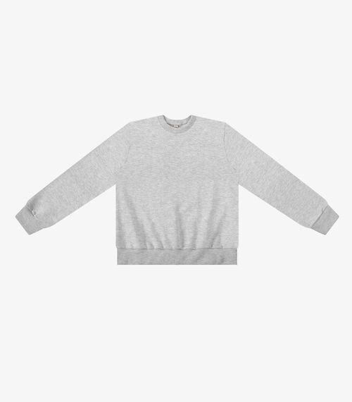 Moletom Feminino Básico de Moletom Rovitex Cinza