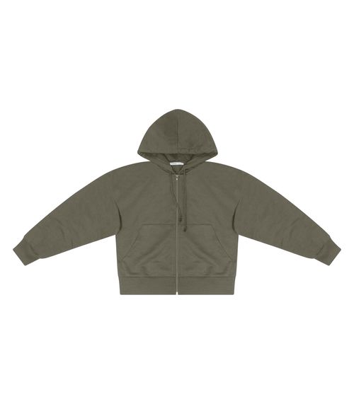 Jaqueta Feminina Com Capuz Moletom Felpado Endless Verde