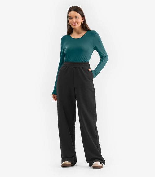 Calça Feminina em Moletom Rovitex Preto
